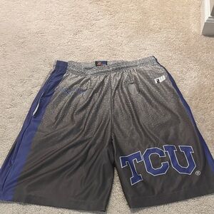TC Athletic Shorts in Gray and Blue